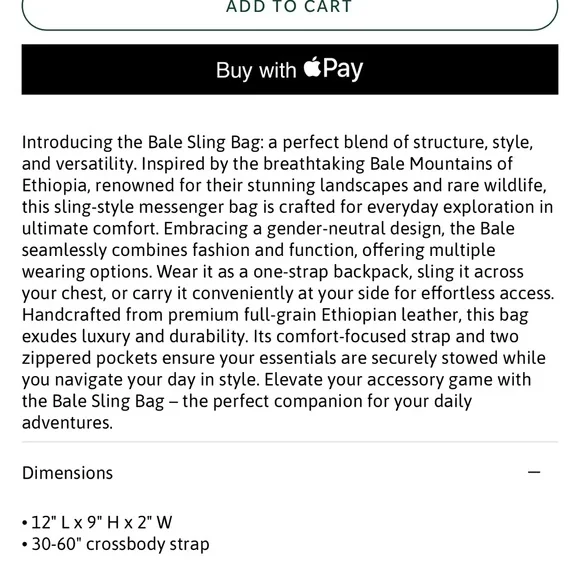 NWT Parker Clay leather sling bag - Picture 6 of 13